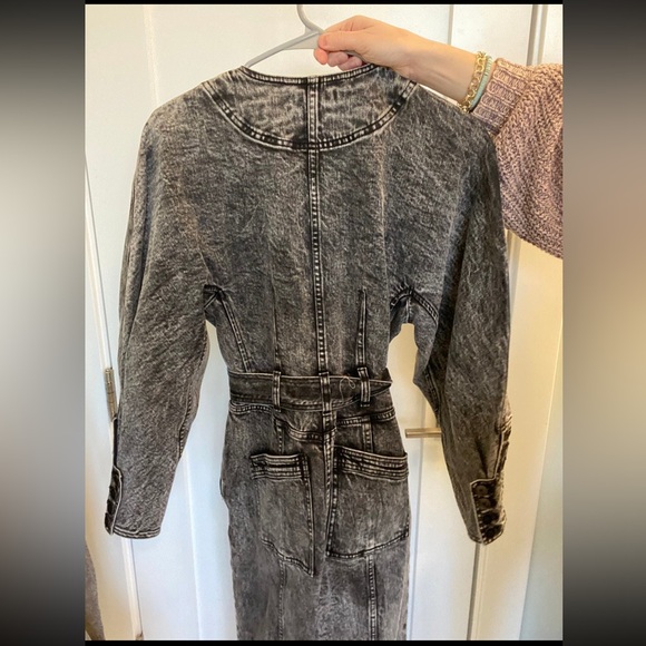 Ulla Johnson Atlas Onyx Denim Jumpsuit Size 0 - Picture 3 of 4